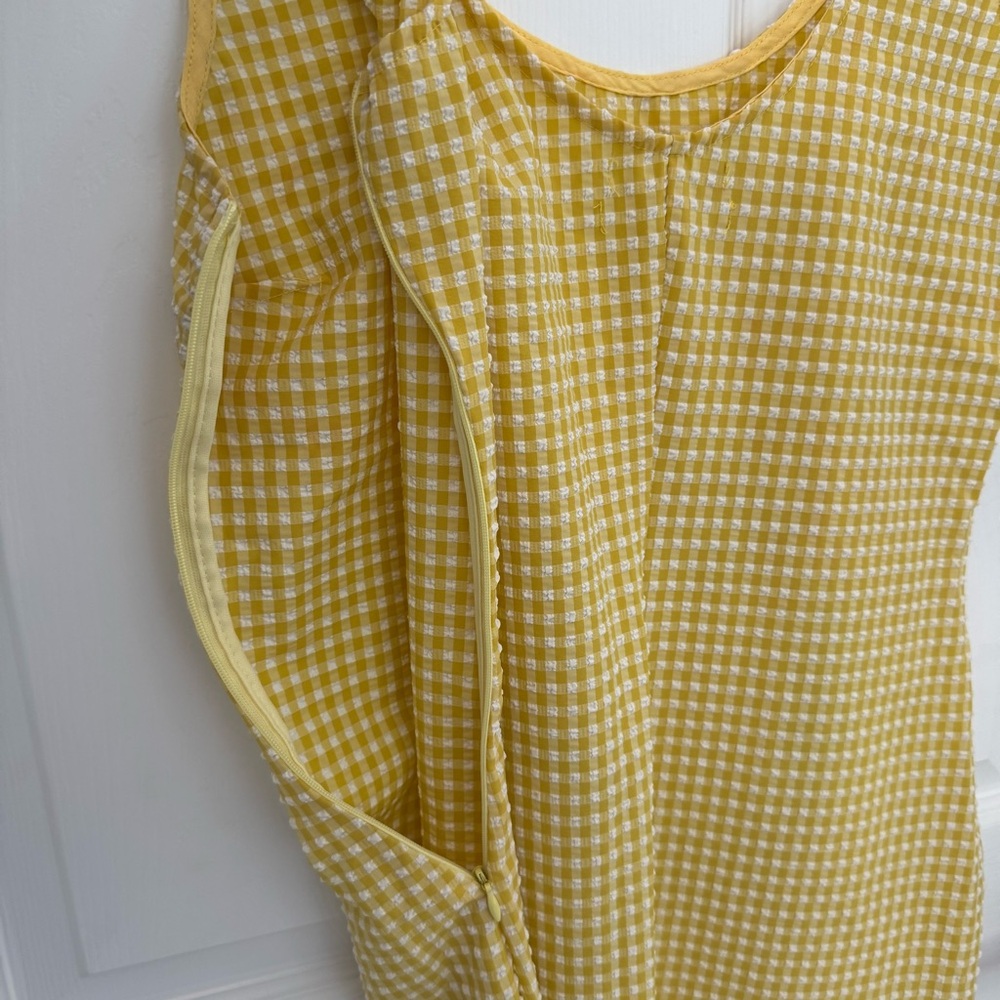 Urban Outfitters Mini Dress Yellow Gingham - Picture 7 of 9